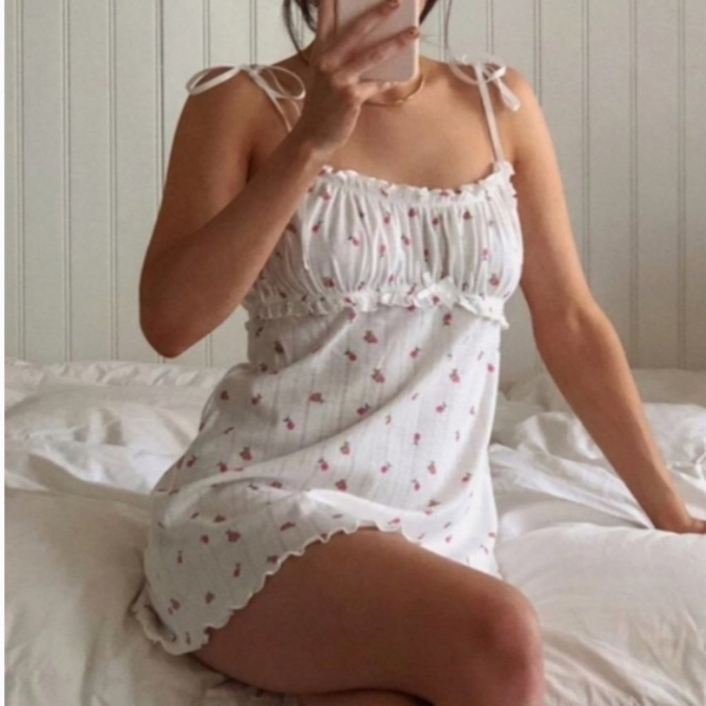 For Love and Lemons Pointelle Slip dress RARE